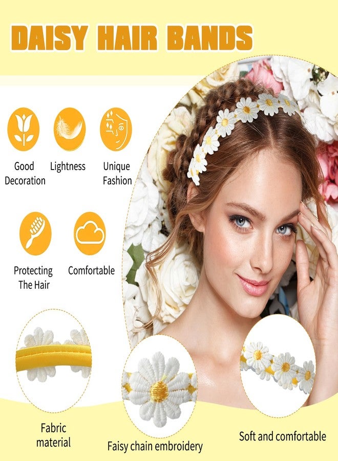 panthra 2 Pcs Yellow Daisy Hair Accessories, Daisy Headband, Cute Daisy Design, Widely Used in Birthday Parties, Family Gatherings, Dances, Cosplay Costumes (Yellow) - Image 4